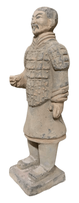 Statue Colorée Antique Terracotta Guerrier 20cm chez Arabesk|cz