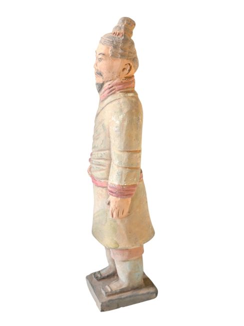 Statue Colorée Antique en Terracotta Guerrier 22cm chez Arabesk|cz
