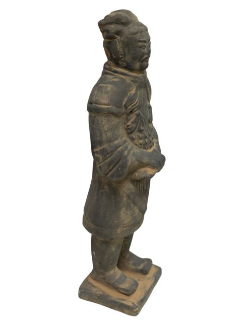 Statue Noire en Terracotta Général 21cm chez Arabesk|cz