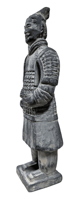 Statue Noire Guerriers avec Armure en Terracotta  22cm chez Arabesk|cz