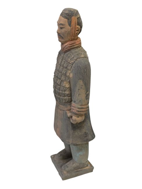 Statue Colorée Antique Terracotta Chevalier 20cm chez Arabesk|cz
