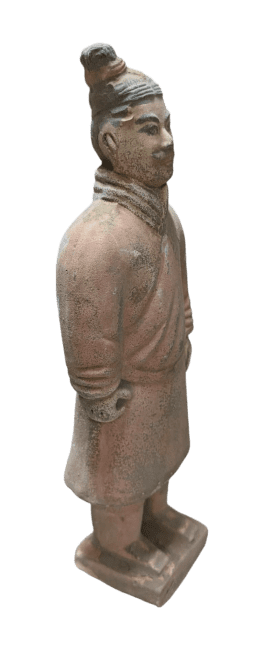 Statue Colorée Antique en Terracotta Guerrier 22cm chez Arabesk|cz