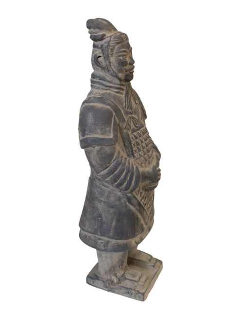 Statue Noire en Terracotta Général 23cm chez Arabesk|cz