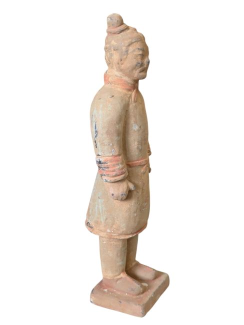 Statue Colorée Antique en Terracotta Guerrier 25cm chez Arabesk|cz