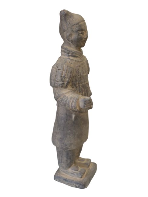 Statue Noire en Terracotta Guerrier 25cm chez Arabesk|cz