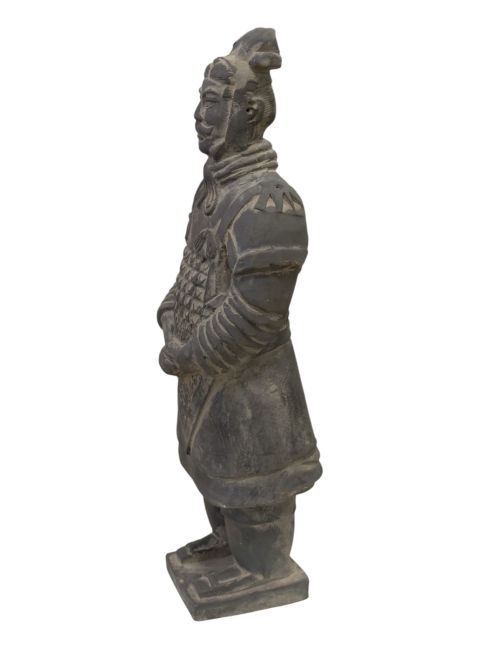 Statue Noire en Terracotta Général 26cm chez Arabesk|cz