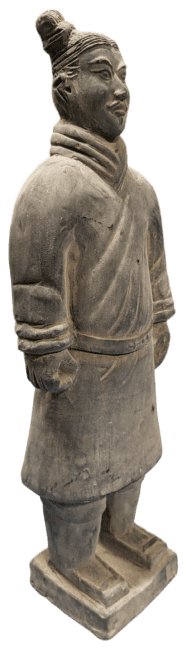 Statue Noire Guerrier en Terracotta 25cm chez Arabesk|cz