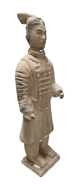 Statue Colorée Antique Guerriers avec Armure en Terracotta  26cm chez Arabesk|cz