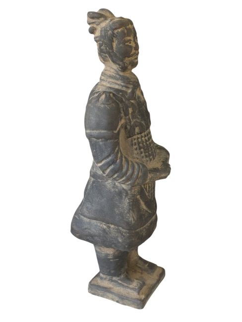 Statue Noire en Terracotta Général 26cm chez Arabesk|cz