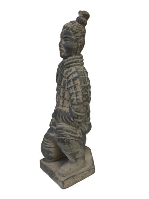 Statue Noire Archer Agenouillé en Terracotta 21cm chez Arabesk|cz