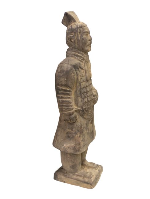 Statue Noire Guerriers avec Armure en Terracotta 26cm chez Arabesk|cz