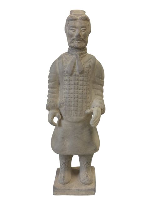 Statue Noire Guerriers avec Armure en Terracotta 26cm chez Arabesk