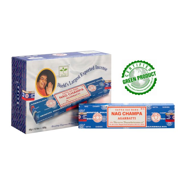 Encens Satya Sai Baba Nag Champa 40g chez Arabesk