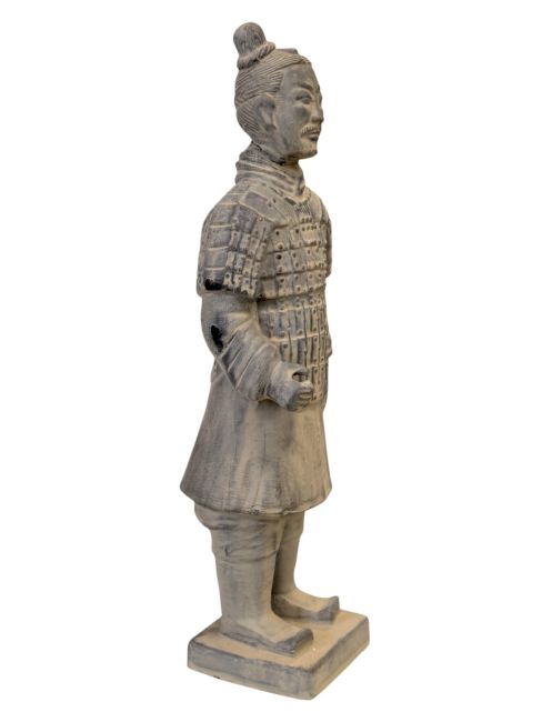 Statue Noire en Terracotta Guerrier 35cm chez Arabesk|cz