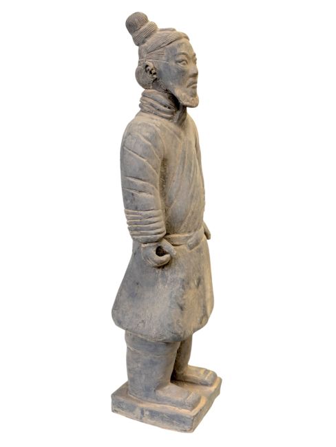 Statue Noire Guerrier en Terracotta 35cm chez Arabesk|cz