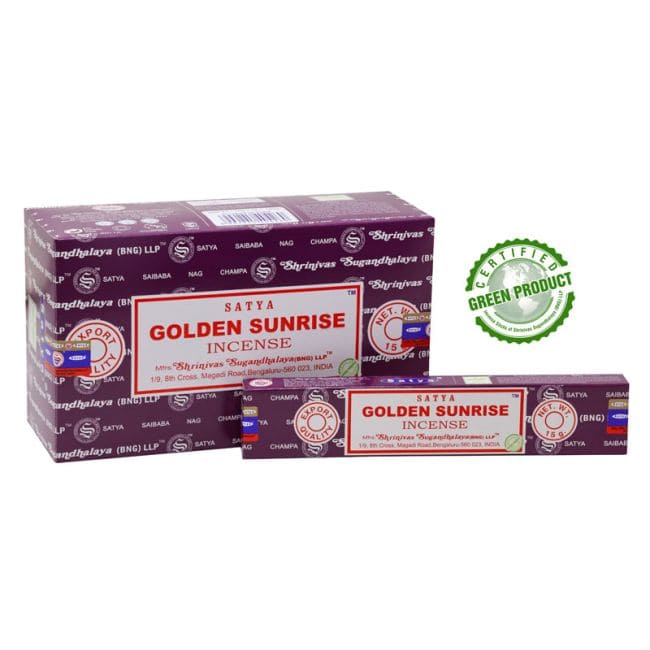 Encens Satya Golden Sunrise Masala 15g chez Arabesk