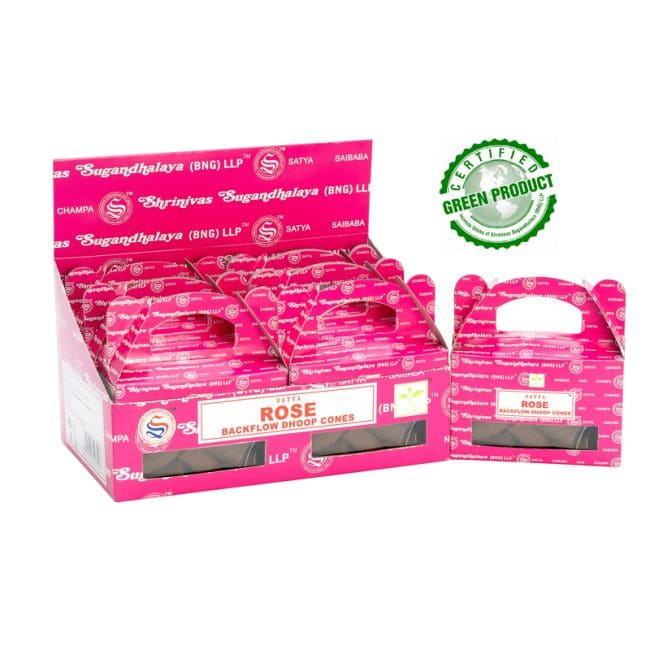 Cônes Backflow Satya Rose 24 cônes chez Arabesk