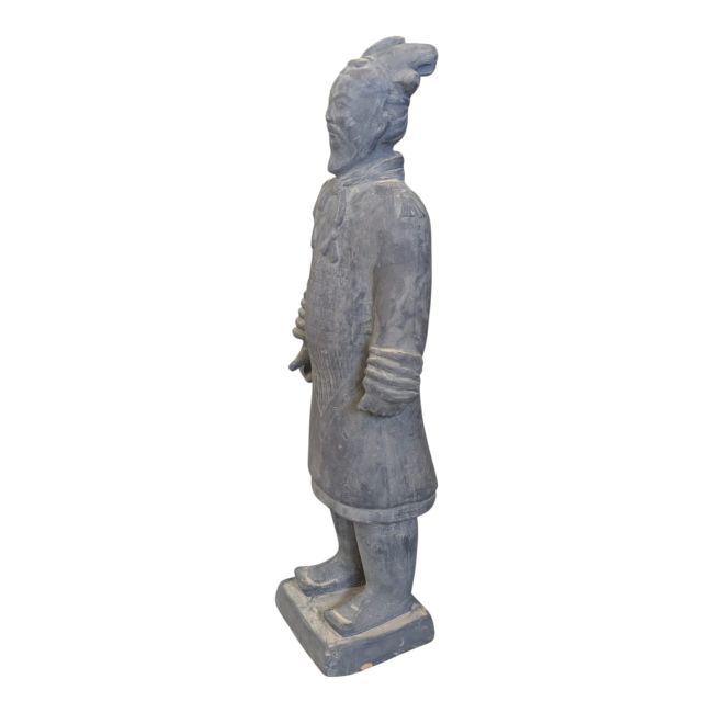 Statue Noire en Terracotta Général 50cm chez Arabesk|cz