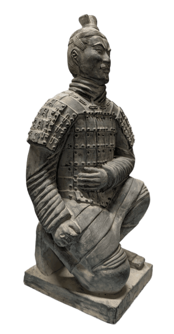Statue Noire Archer Agenouillé en Terracotta 35cm chez Arabesk|cz