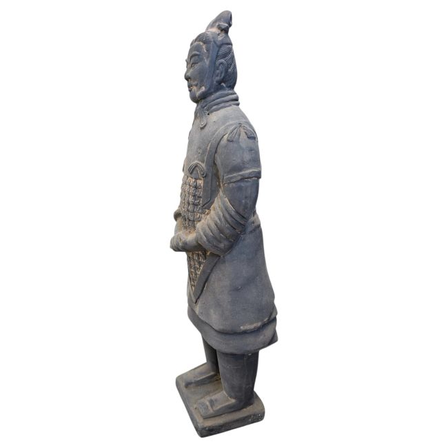Statue Noire en Terracotta Général 50cm chez Arabesk|cz
