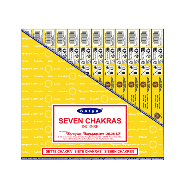 Encens Satya Sept Chakras Masala 15g chez Arabesk|cz