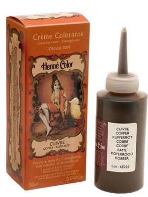 Pack de 3 crèmes hennés colorantes au henné cuivre 90ml chez Arabesk