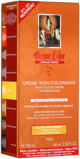 Pack de 3 Crèmes soins colorantes premium actifs végétaux blond rayonnant 100ml chez Arabesk