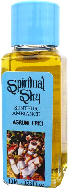 Pack de 6 huiles parfumées spiritual sky agrume épice 10mls chez Arabesk