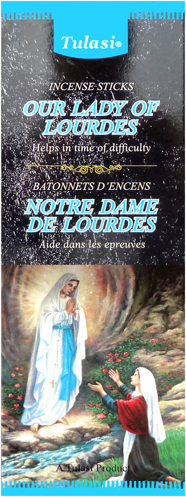 Encens tulasi sarathi notre dame de lourdes hexa 20g chez Arabesk