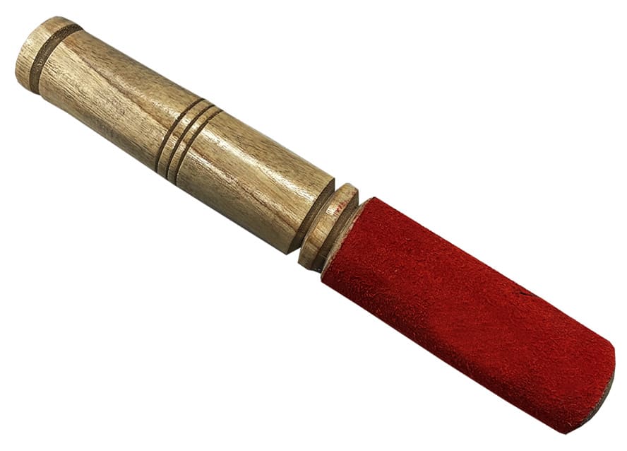 Maillet en bois rouge pour Bol chantant 18cm chez Arabesk