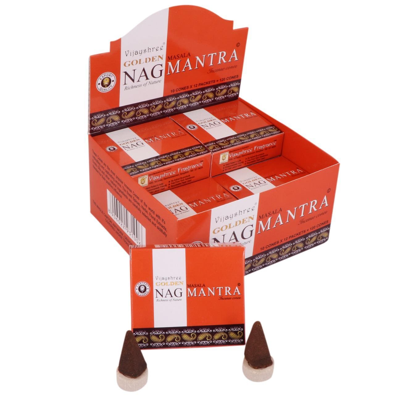 Encens Vijayshree Golden Nag Mantra en Cônes chez Arabesk