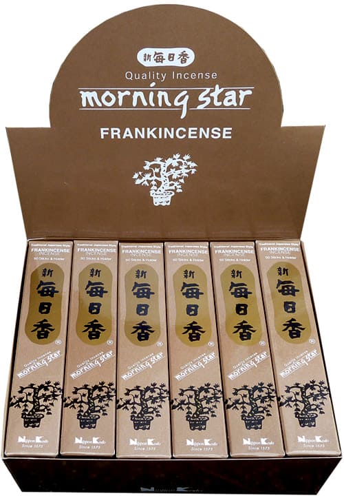 Encens Japonais Morning Star Frankincense (Oliban) 50 Bâtonnets chez Arabesk