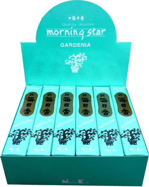 Encens Japonais Morning Star Gardénia 50 Bâtonnets chez Arabesk