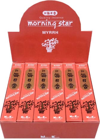 Encens Japonais Morning Star Myrrh 50 Bâtonnets chez Arabesk