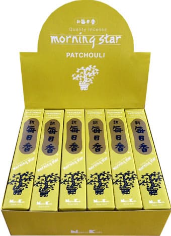 Encens Japonais Morning Star Patchouli 50 Bâtonnets chez Arabesk