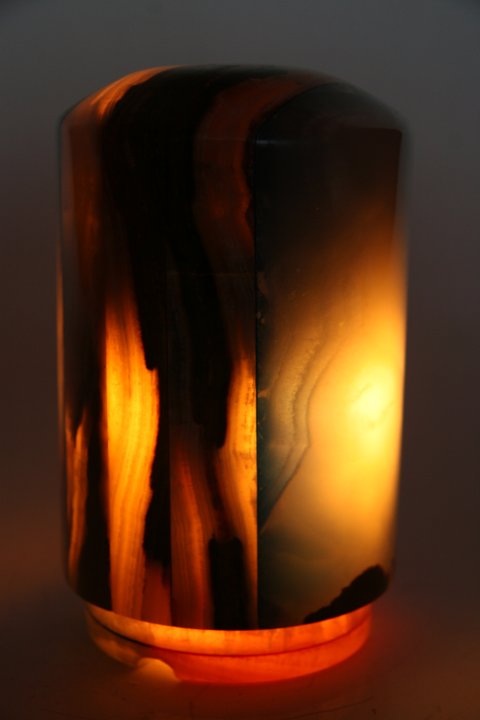 Lampe Onyx Cylindrique 16cm 2Kg chez Arabesk|cz