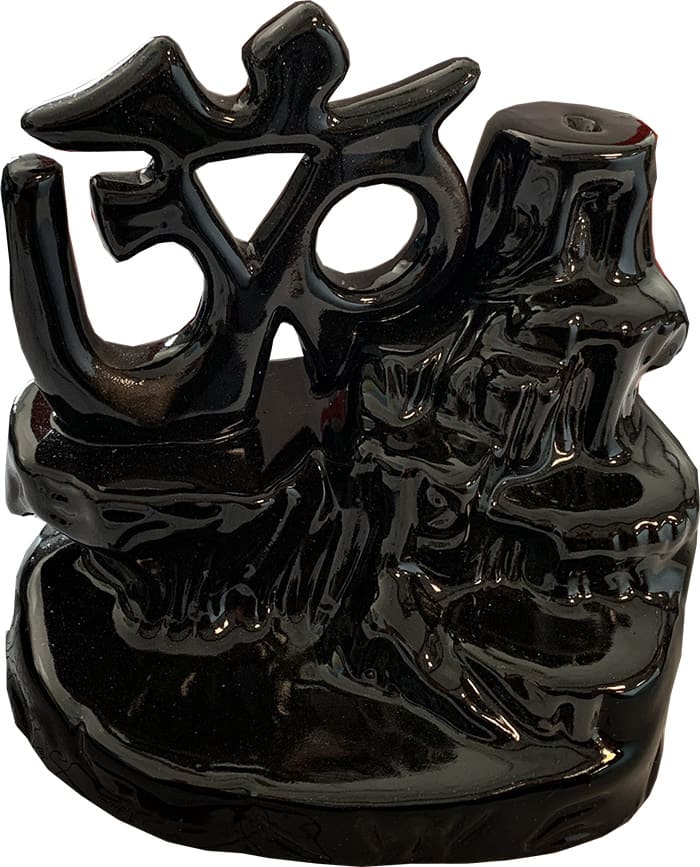 Porte encens backflow céramique Om 14cm chez Arabesk