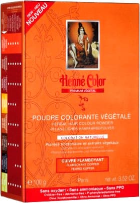 Pack de 3 Poudre colorantes végétale premium cuivre flamboyant 100g chez Arabesk