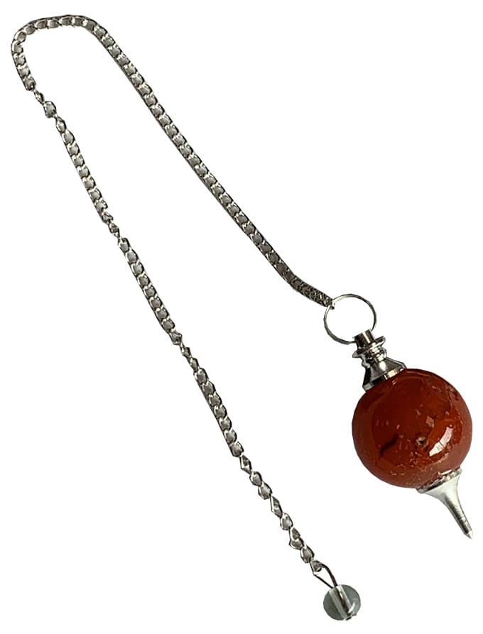 Pendule sphère Cornaline 4cm chez Arabesk