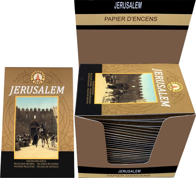 Papier d'encens Fragrances & Sens Jerusalem x30 chez Arabesk