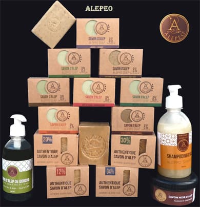 Savon d'alep de douche alepeo 20% 350ml chez Arabesk|cz
