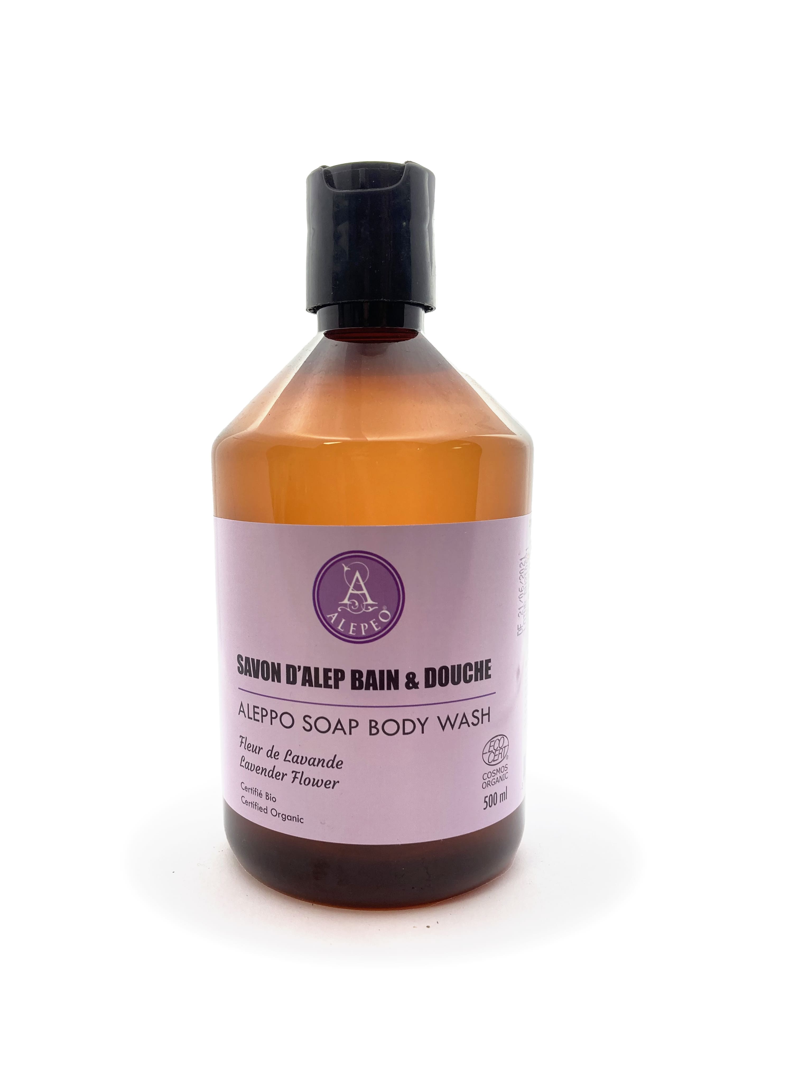 Savon d'Alep liquide - Ecocert - Fleur de Lavande 500ml chez Arabesk