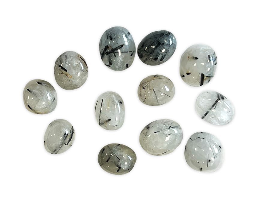 Cristal de roche Tourmaline AA pierres roulées  du Brésil 250g chez Arabesk