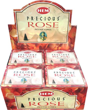 Encens hem precious rose cones chez Arabesk