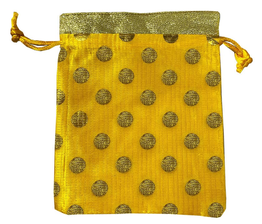 Petit Sac satiné jaune pack 48 pcs chez Arabesk