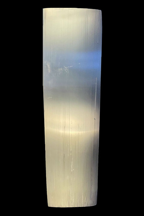 Lampe en Sélénite Rectangle 28cm 3Kg chez Arabesk