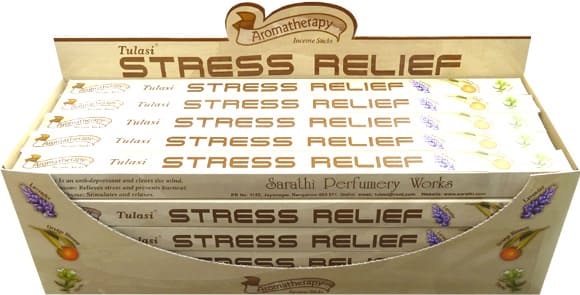 Encens tulasi sarathi stress relief 8bts chez Arabesk