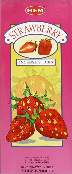 Encens Hem Fraise hexa 20g chez Arabesk