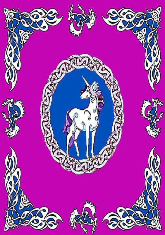 Tenture arabesk licorne rouge chez Arabesk