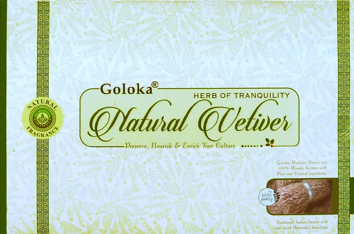 Encens Goloka Vetiver naturel 15g chez Arabesk
